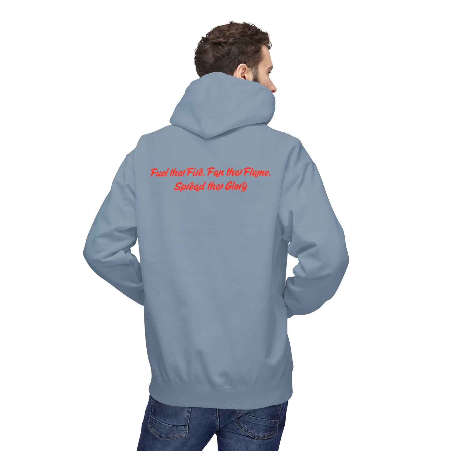 Revival Flame Fleece Hoodie - Unisex Outdoor Hoodie for Passionate Living