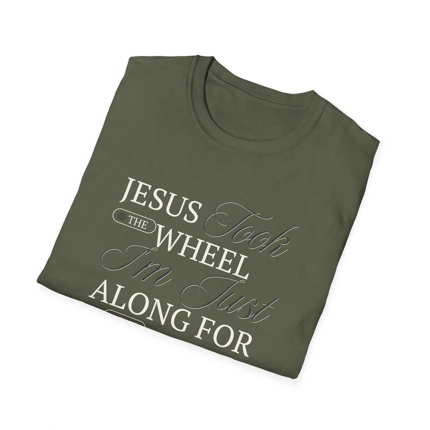 Jesus Took the Wheel Design - Christian Unisex Tee