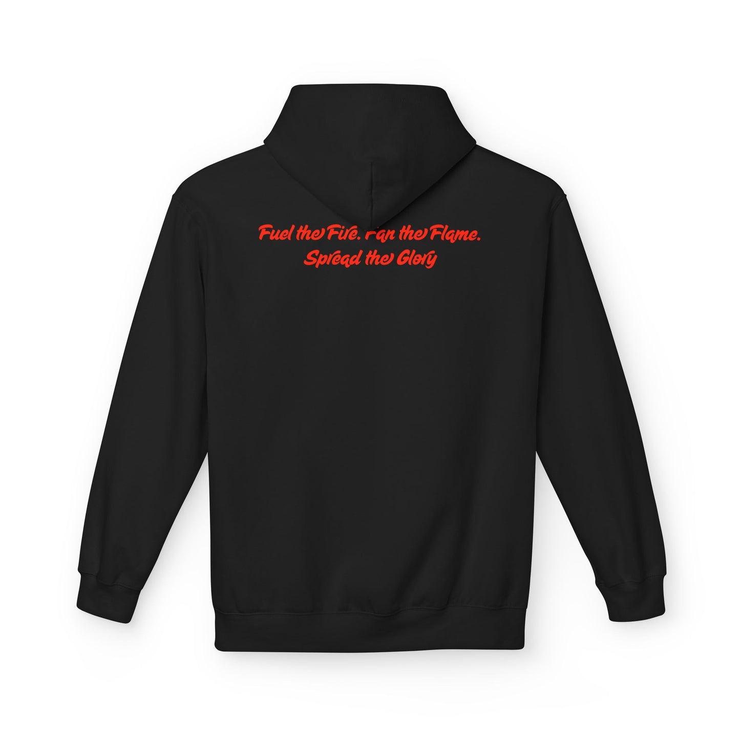 Revival Flame Fleece Hoodie - Unisex Outdoor Hoodie for Passionate Living