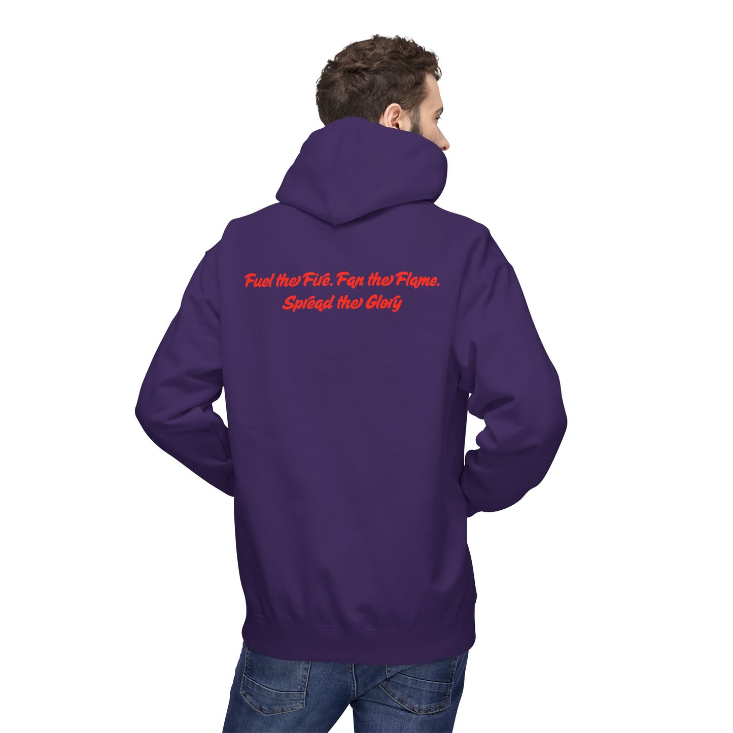 Revival Flame Fleece Hoodie - Unisex Outdoor Hoodie for Passionate Living