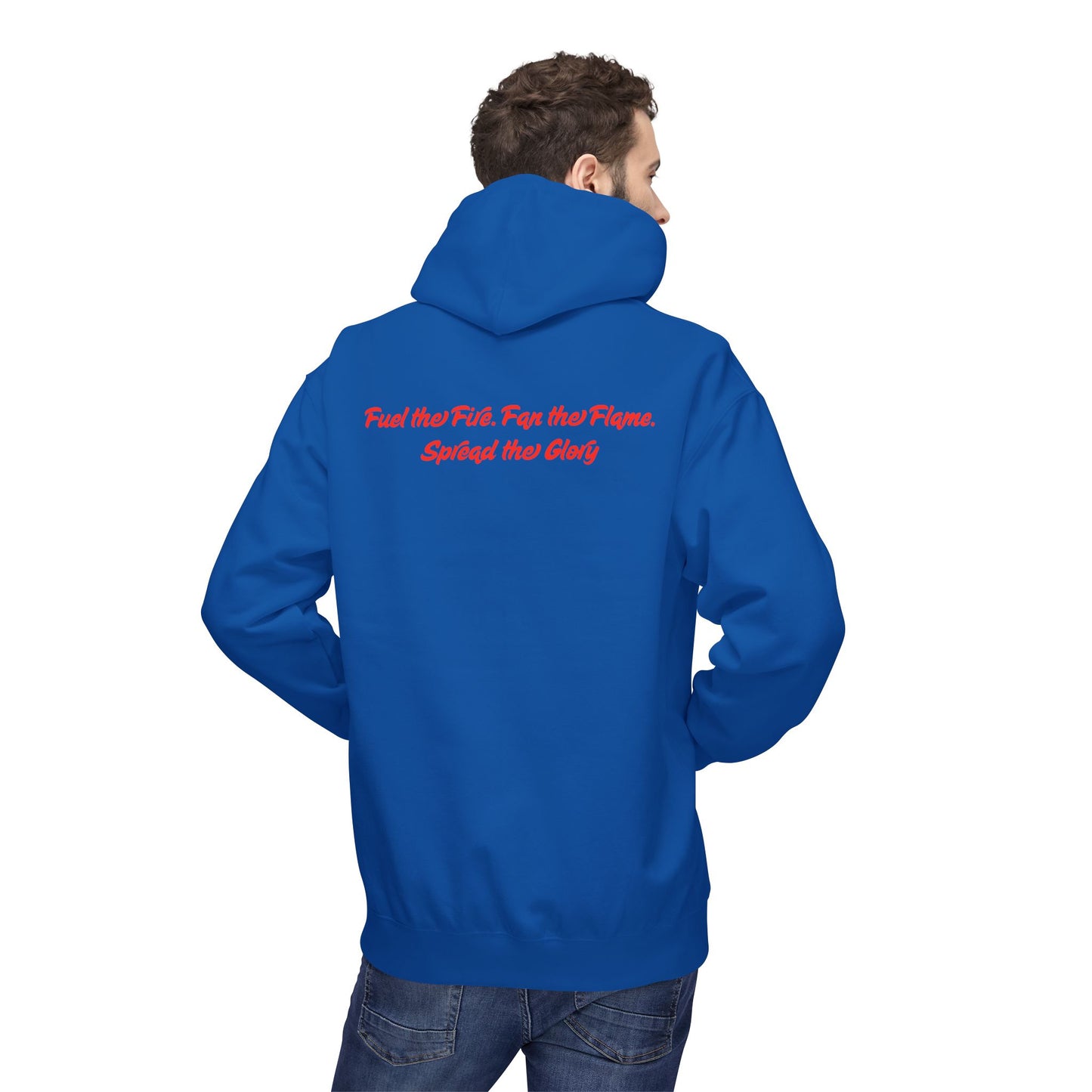 Revival Flame Fleece Hoodie - Unisex Outdoor Hoodie for Passionate Living