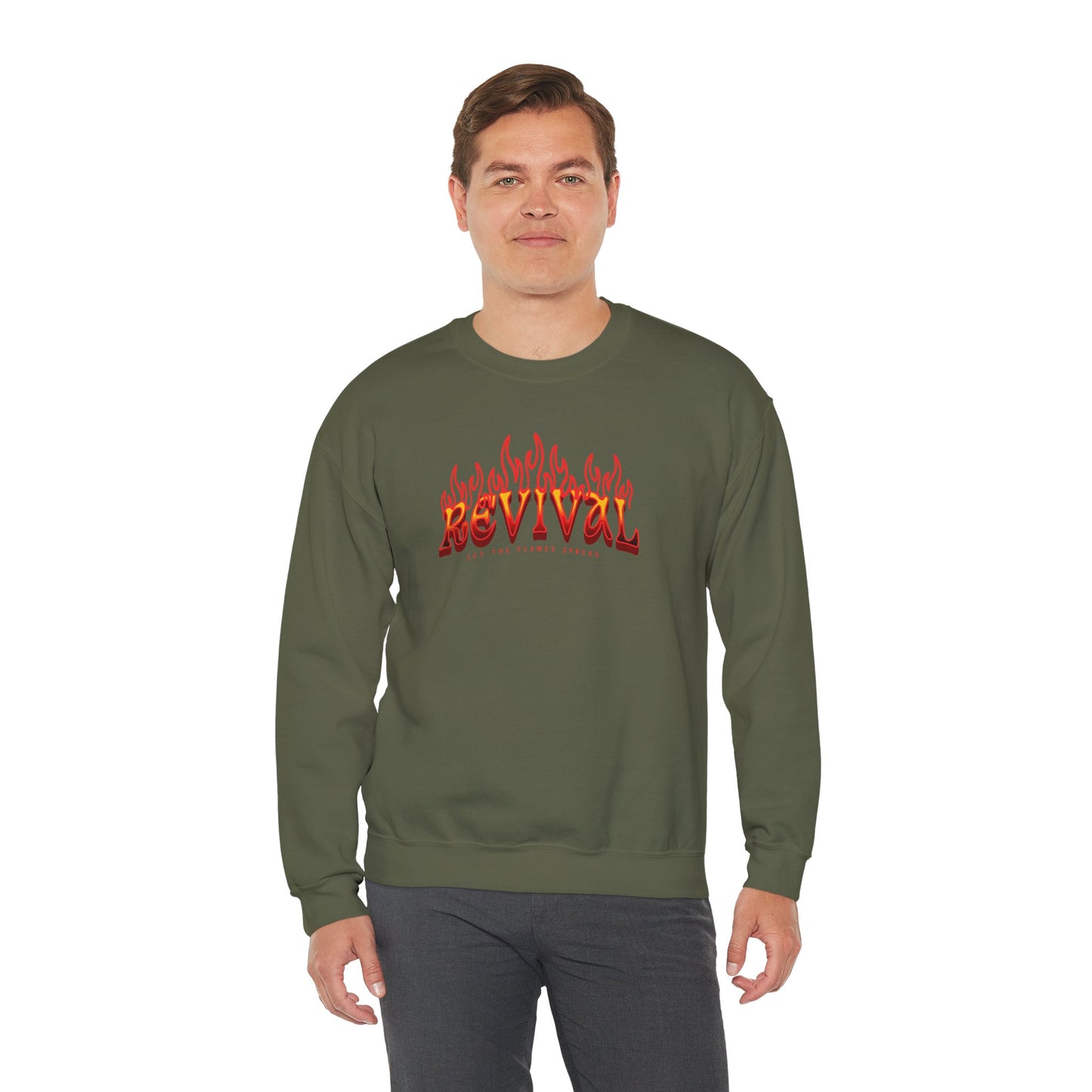 Flames of Revival Unisex Crewneck Sweatshirt