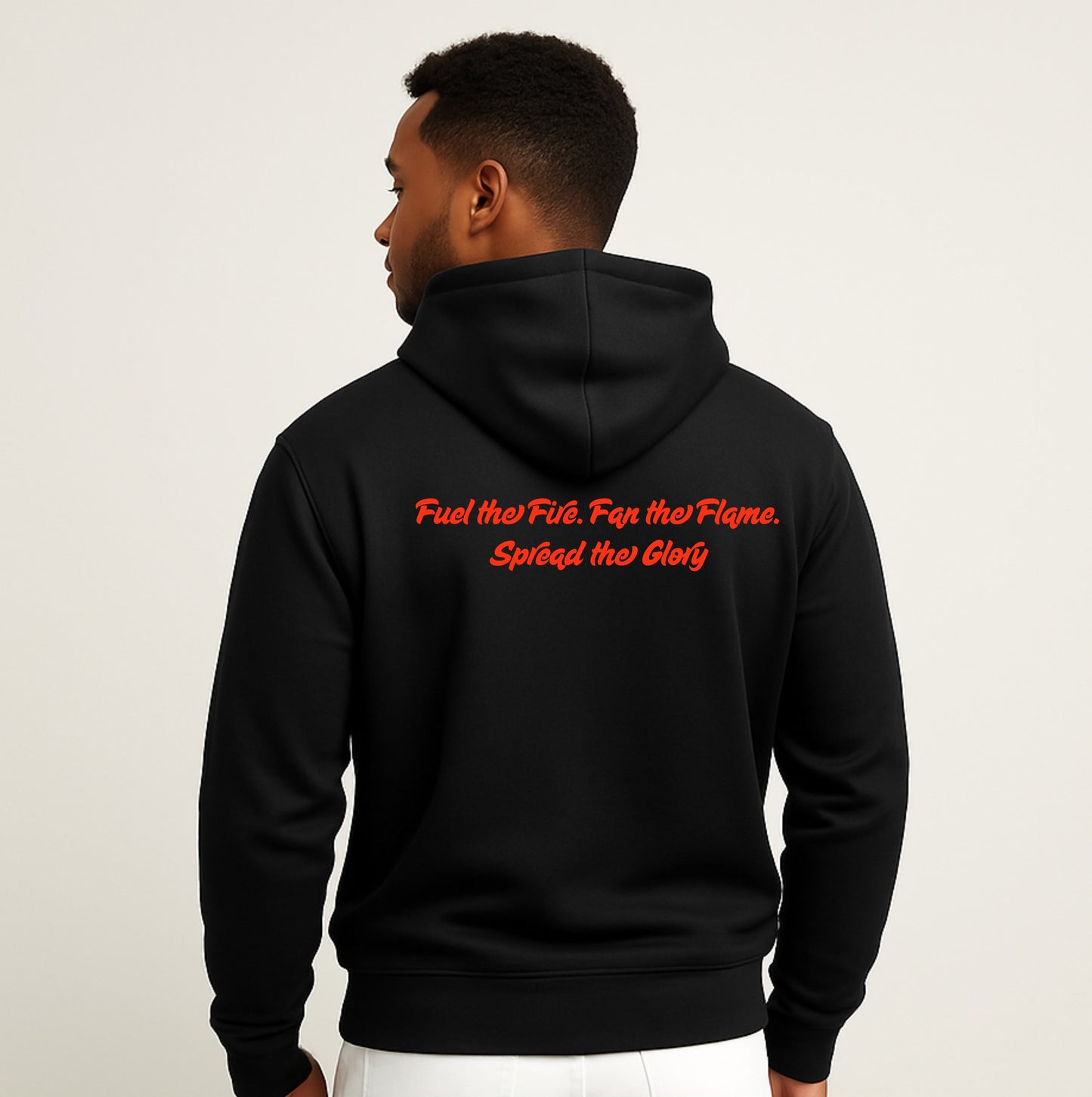 Revival Flame Fleece Hoodie - Unisex Outdoor Hoodie for Passionate Living