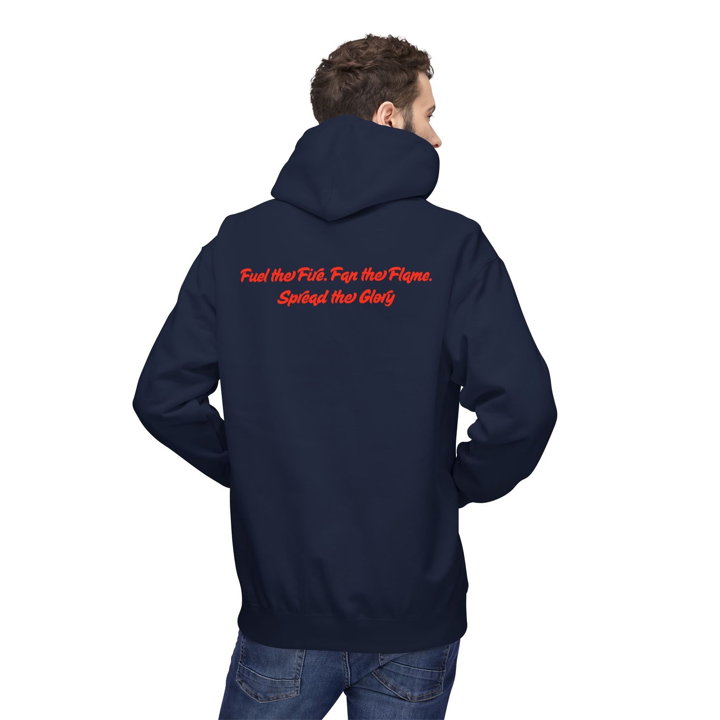 Revival Flame Fleece Hoodie - Unisex Outdoor Hoodie for Passionate Living