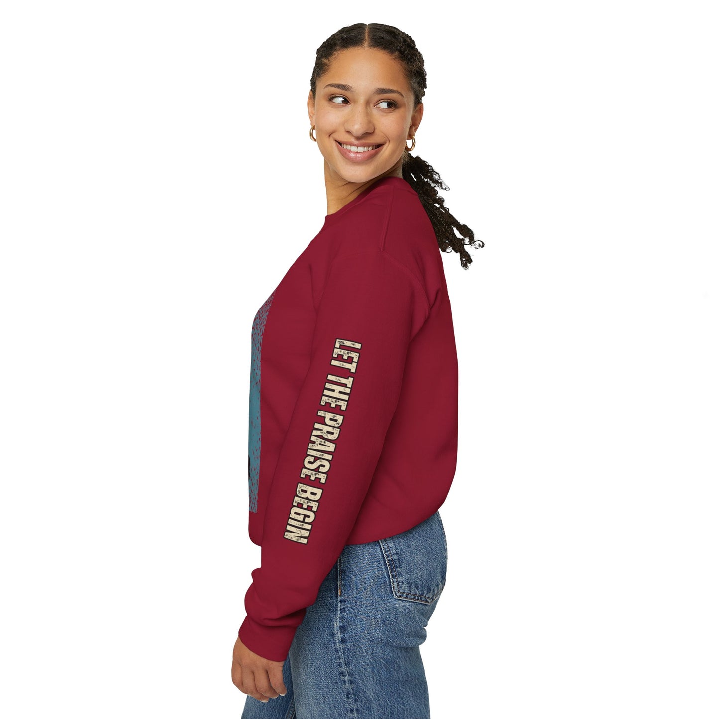 Unisex Heavy Blend™ Crewneck Sweatshirt - Let The Praise Begin