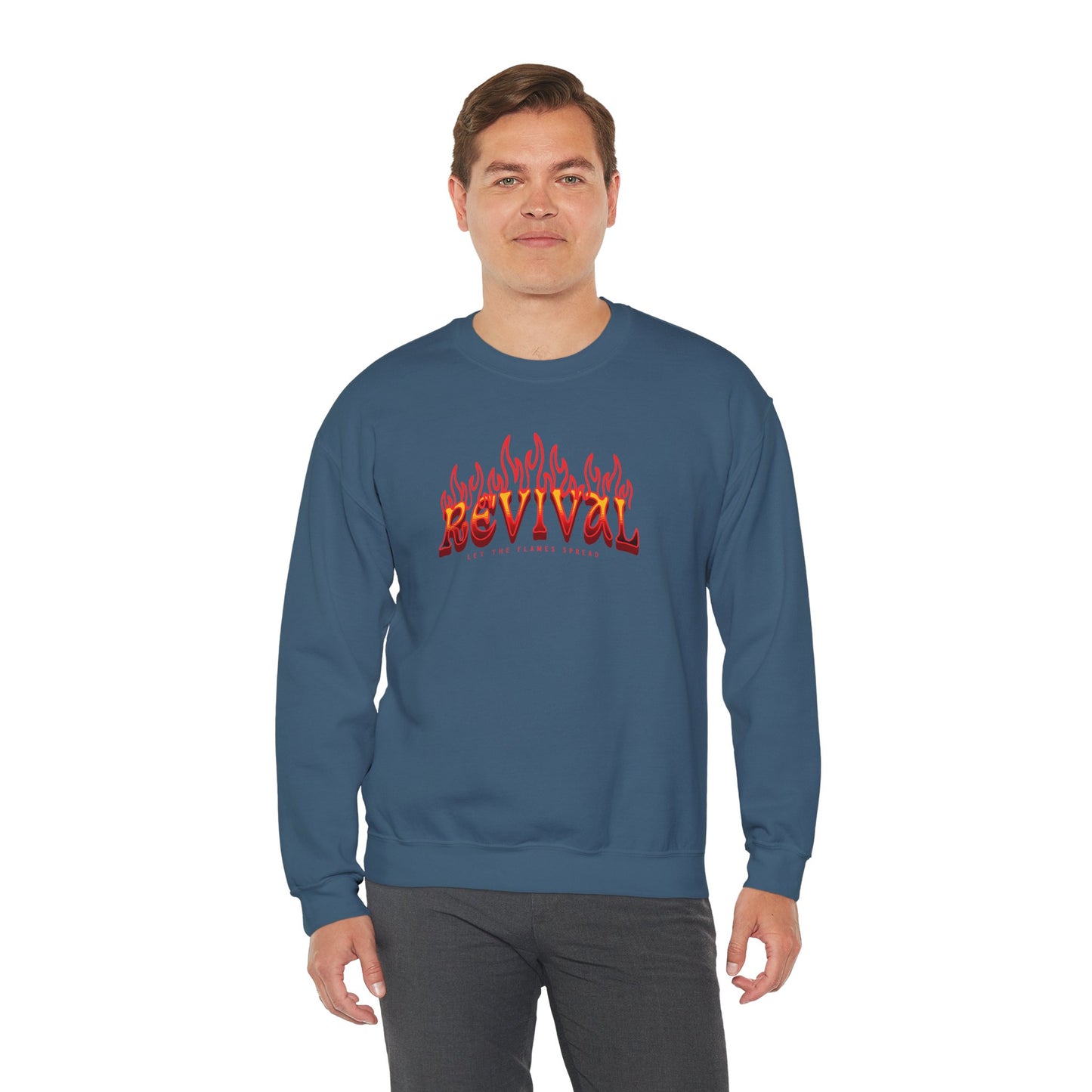 Flames of Revival Unisex Crewneck Sweatshirt