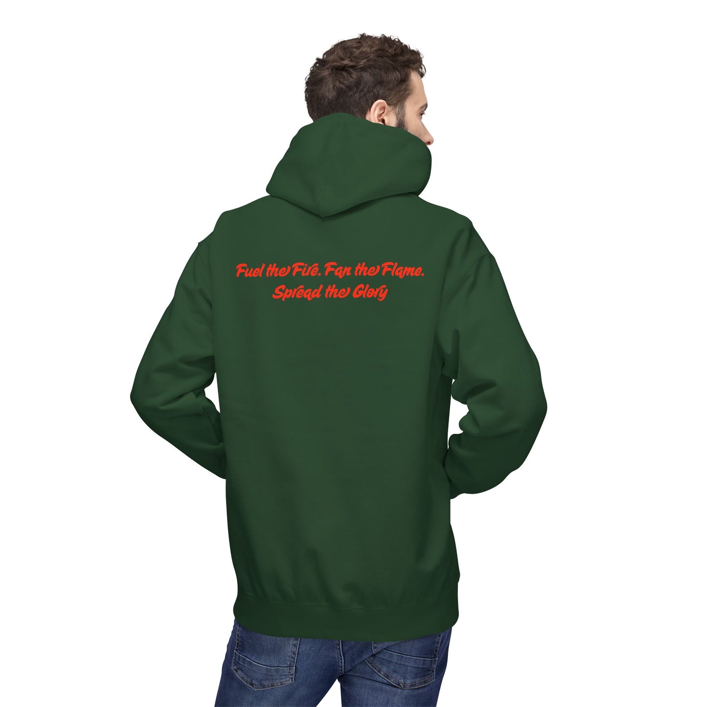 Revival Flame Fleece Hoodie - Unisex Outdoor Hoodie for Passionate Living