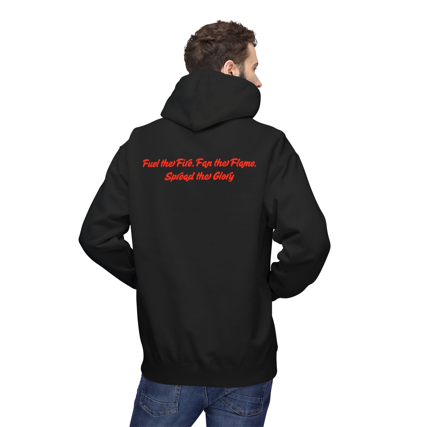 Revival Flame Fleece Hoodie - Unisex Outdoor Hoodie for Passionate Living