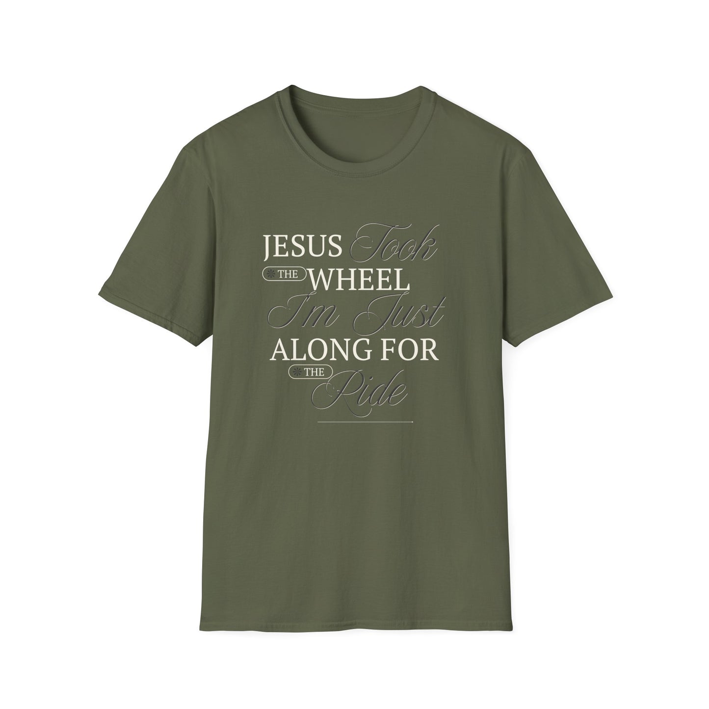 Jesus Took the Wheel Design - Christian Unisex Tee