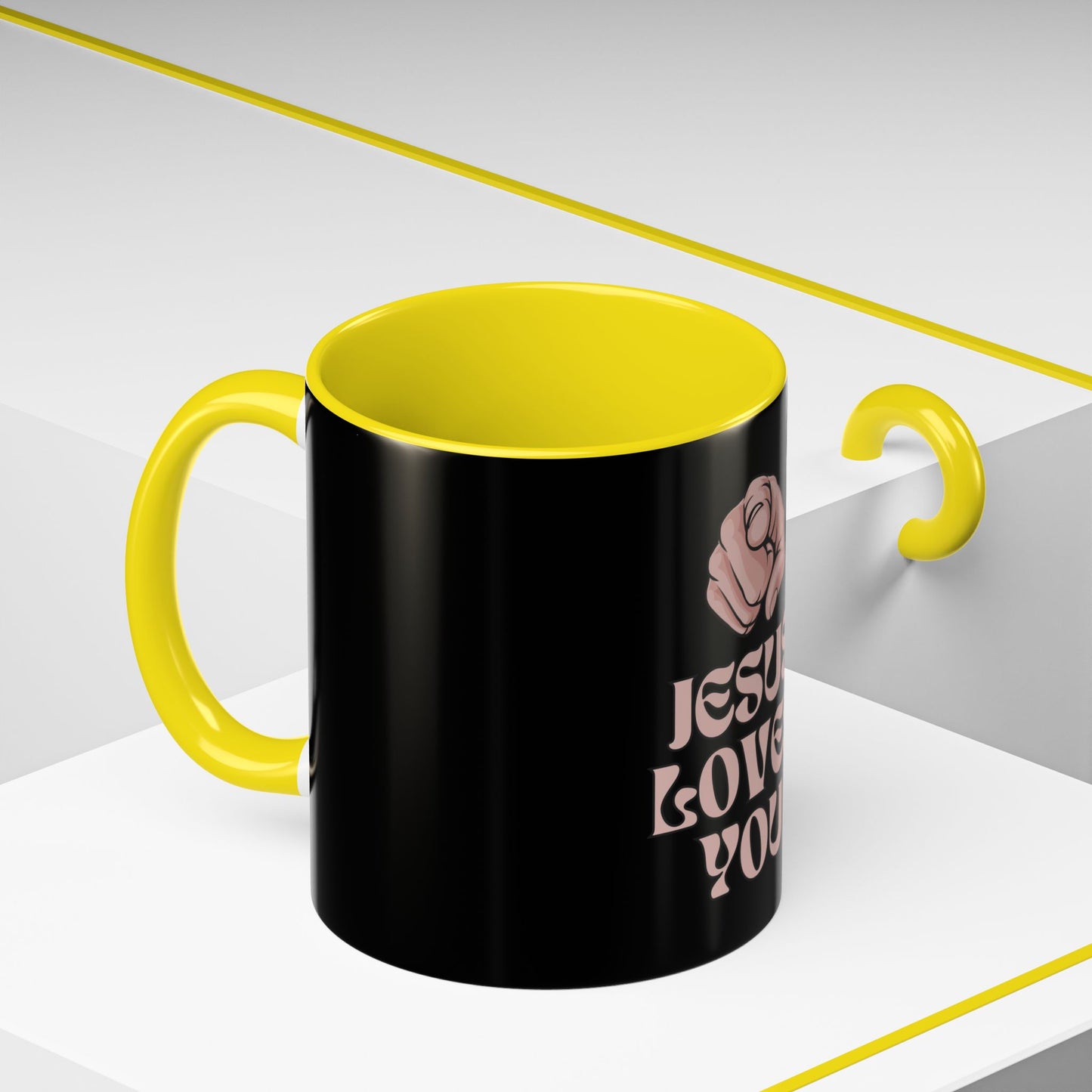 Inspirational Coffee Mug - 'Jesus Loves You'