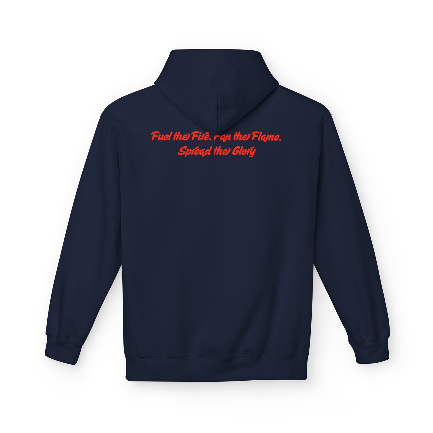 Revival Flame Fleece Hoodie - Unisex Outdoor Hoodie for Passionate Living