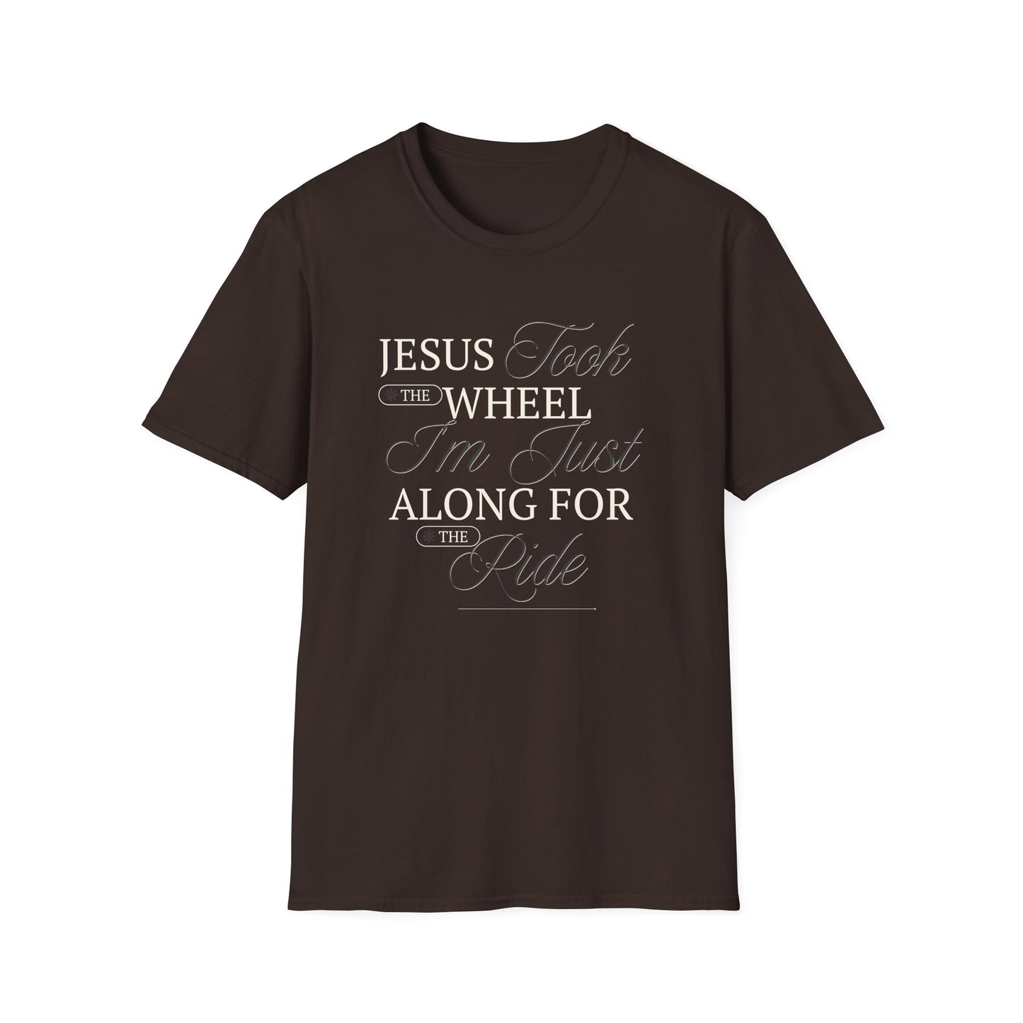 Jesus Took the Wheel Design - Christian Unisex Tee