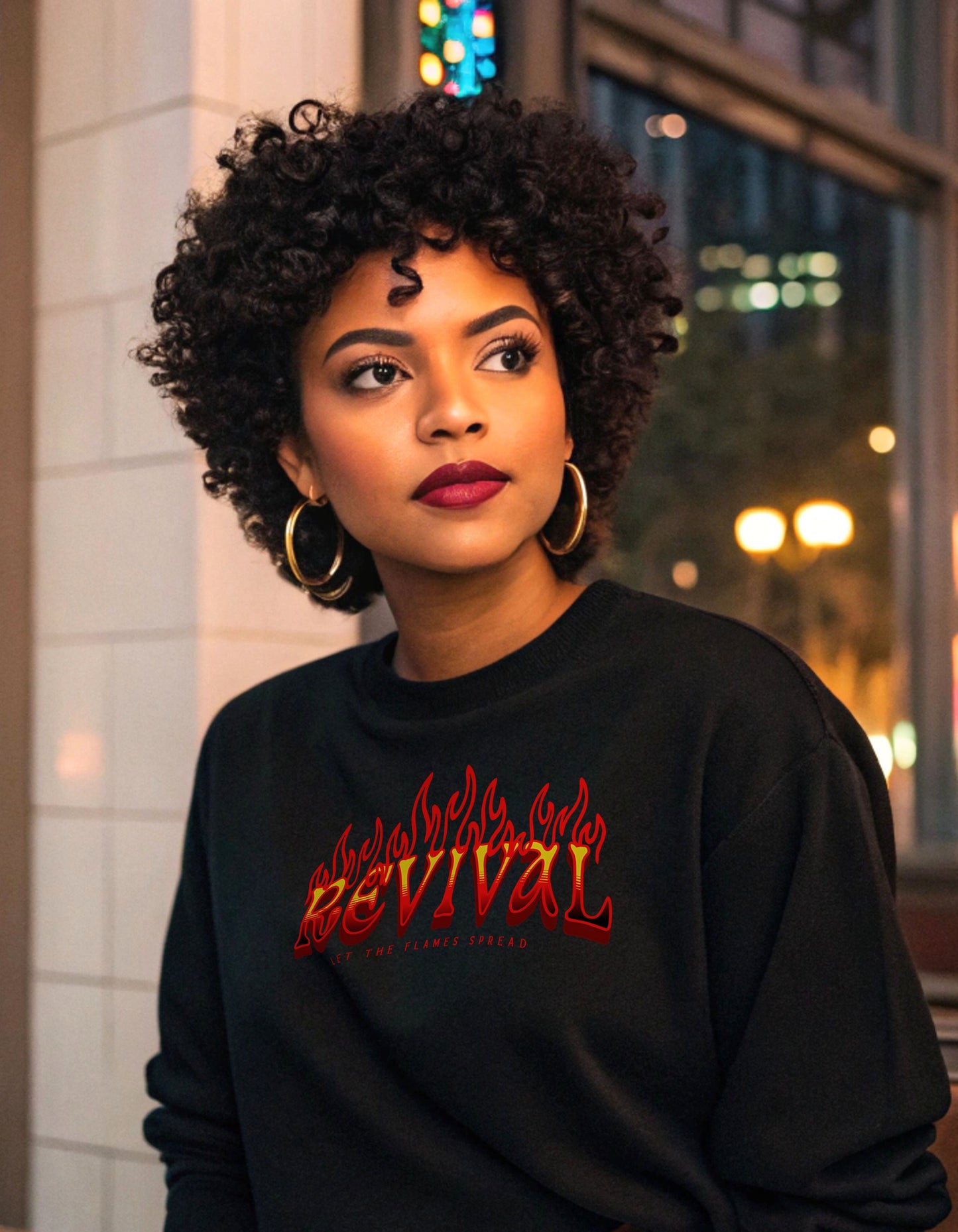 Flames of Revival Unisex Crewneck Sweatshirt