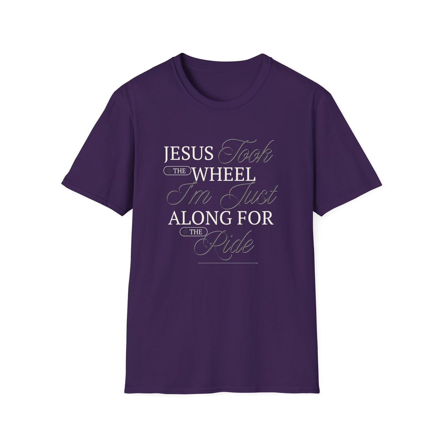 Jesus Took the Wheel Design - Christian Unisex Tee