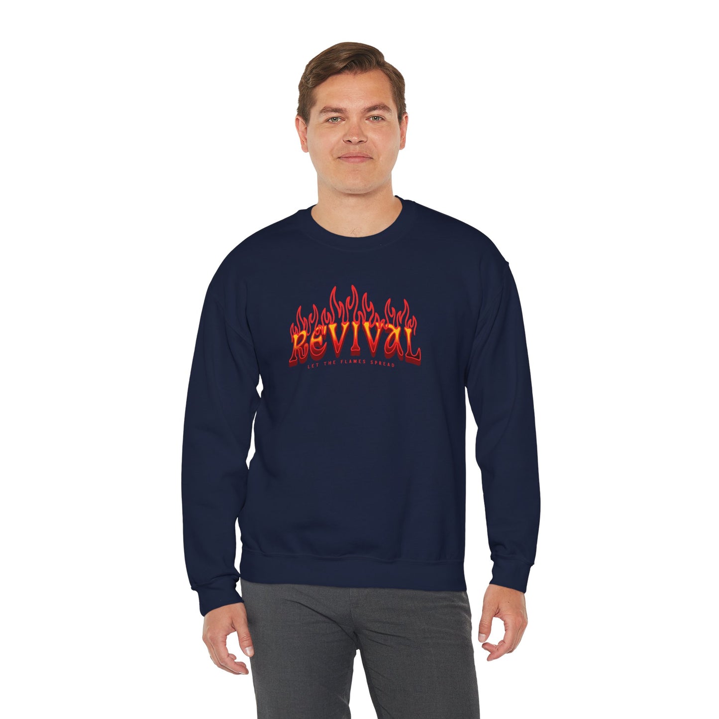 Flames of Revival Unisex Crewneck Sweatshirt